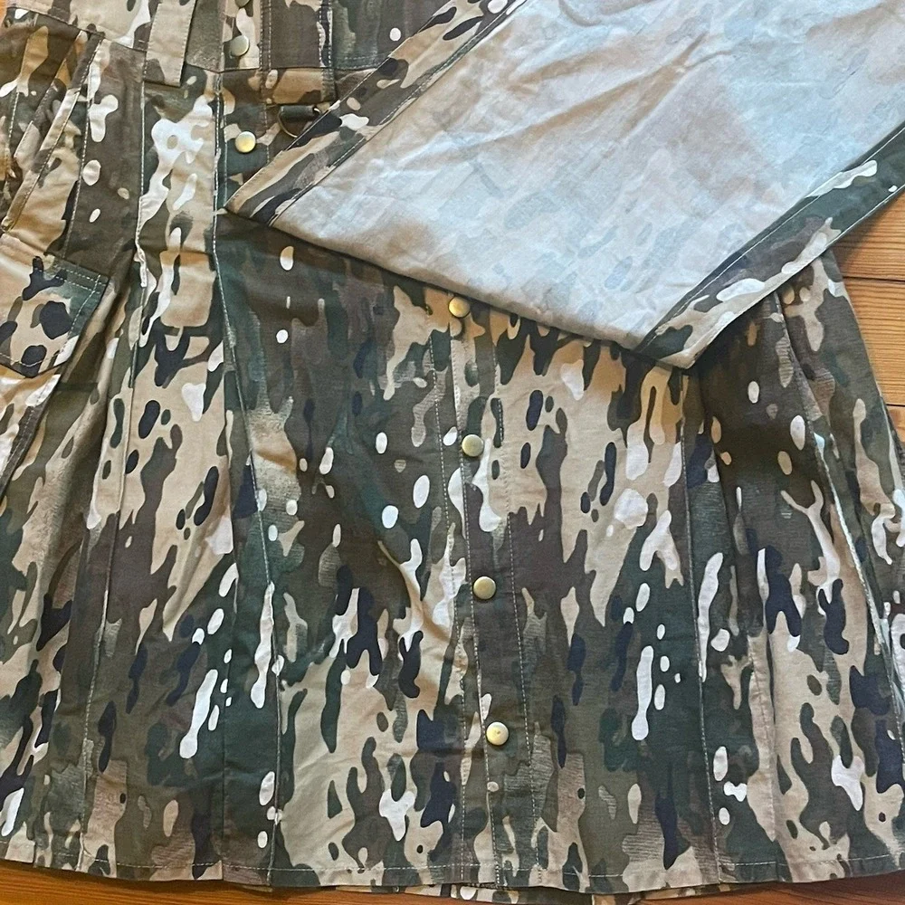 Tactical Utility Kilt Mens 40 Waist Camo Cargo Pockets Heavy Cotton Festival